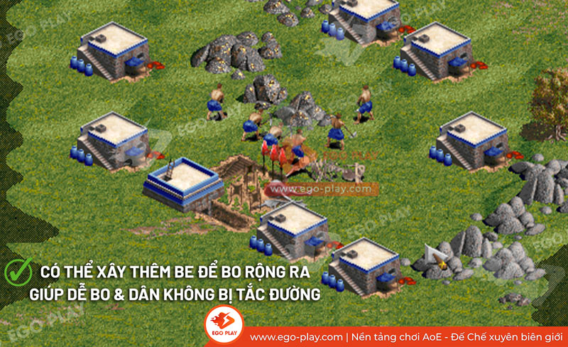 cách bo nhà trong aoe đế chế