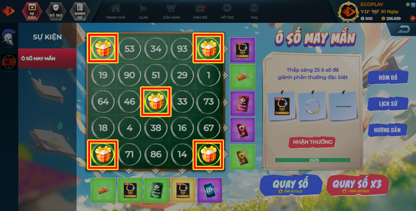 cách chơi ô số may mắn