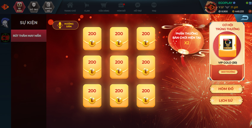 cách chơi rút thăm may mắn