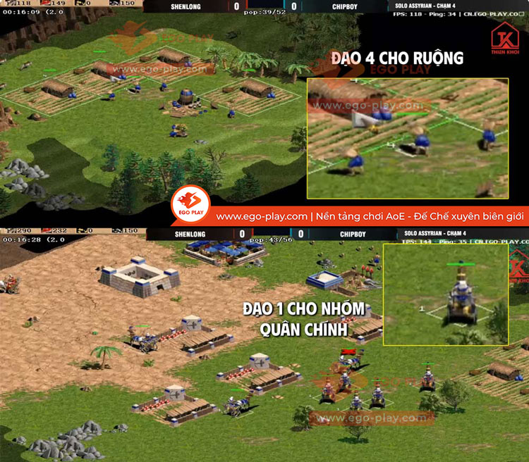 cách đặt đạo aoe shenlong