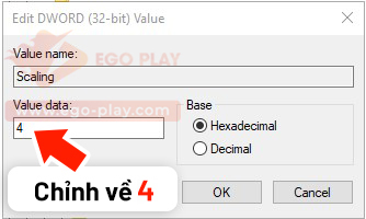 chỉnh aoe màn hình vuông