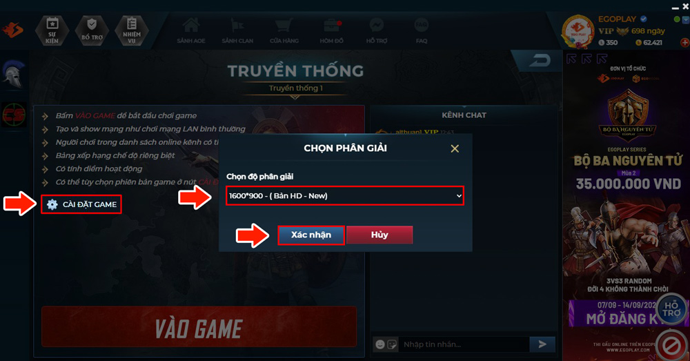 chơi aoe hd