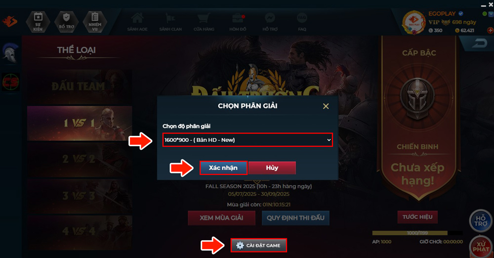 chơi đế chế full màn hình aoe hd
