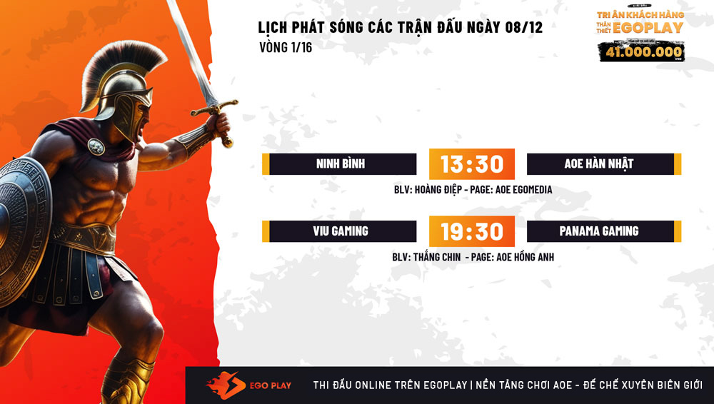 lịch thi đấu aoe