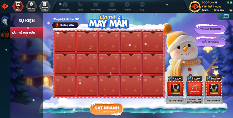 lật thẻ may mắn