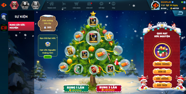 sự kiện rung cây noel 2025