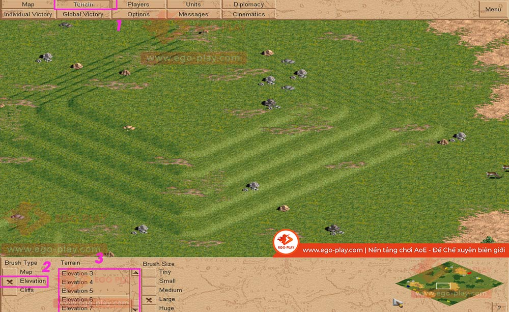 tạo map aoe