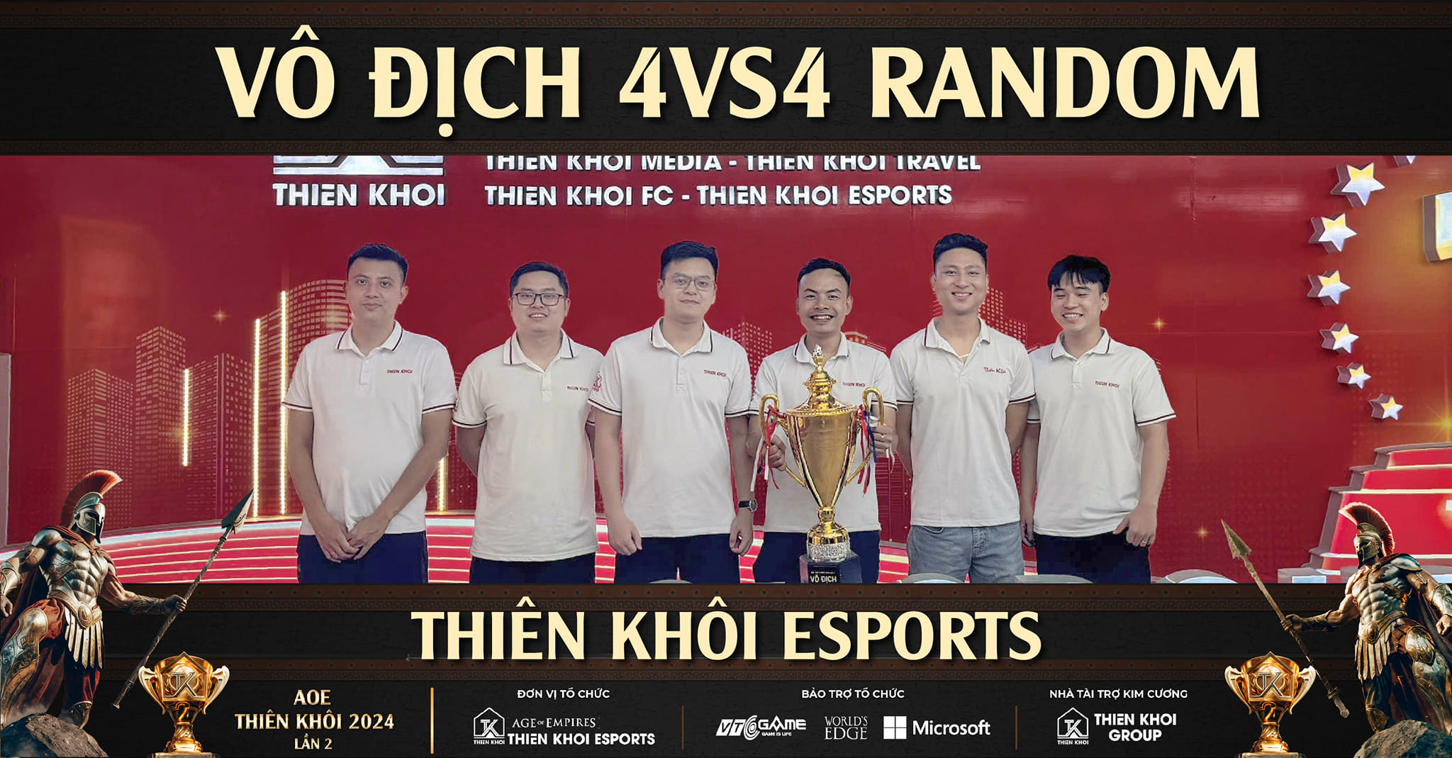 Thiên Khôi Esports vô địch AoE Thiên Khôi lần 2, Tiểu Màn Thầu giật giải ép đời