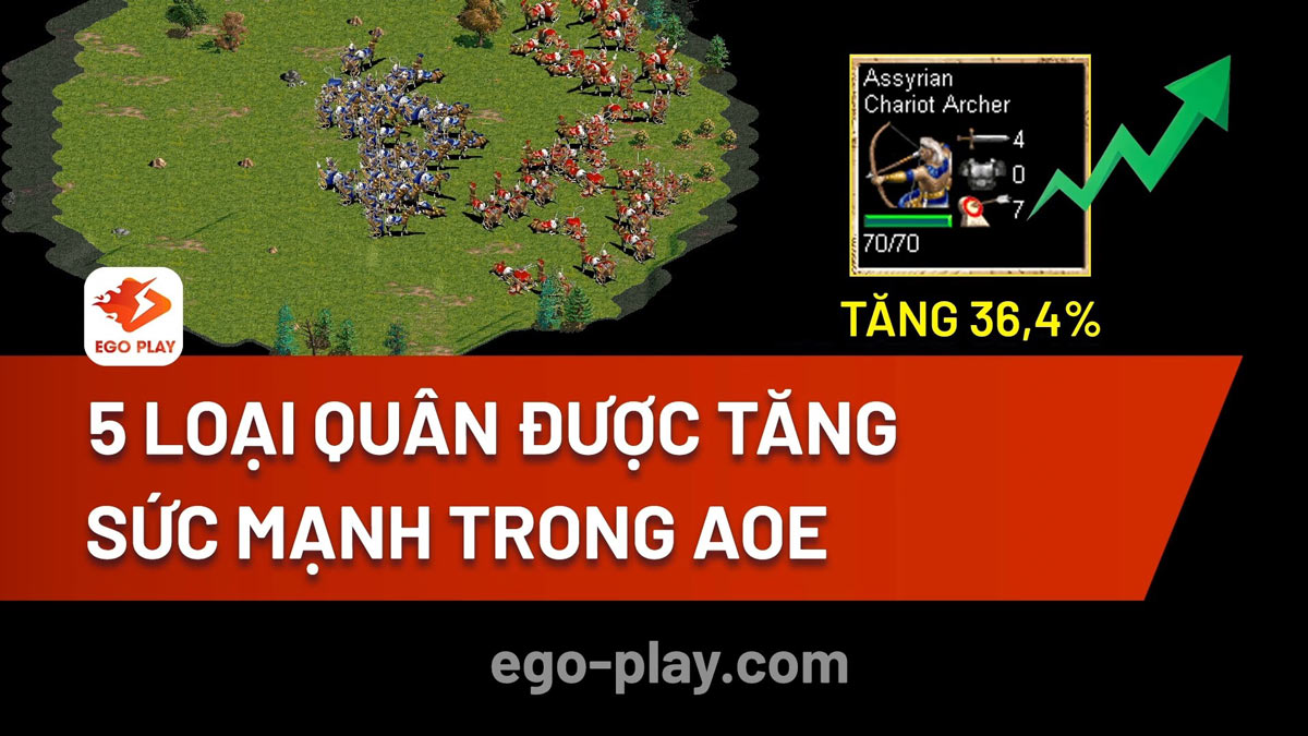 5 loại quân được tăng sức mạnh trong AoE