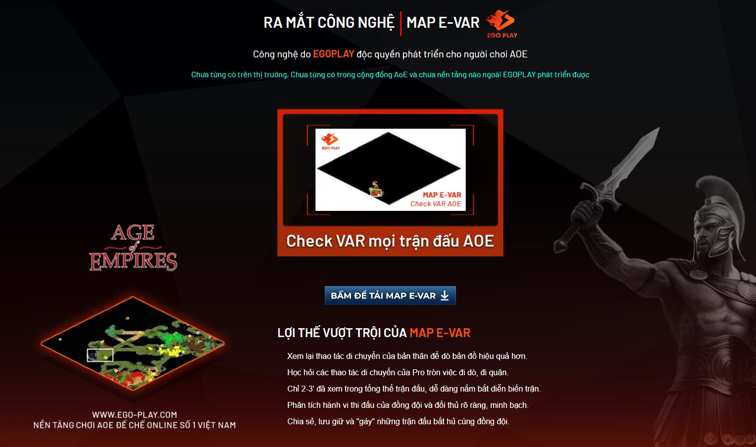 EGOPLAY ra mắt công nghệ E-VAR, phát hiện hack map mới