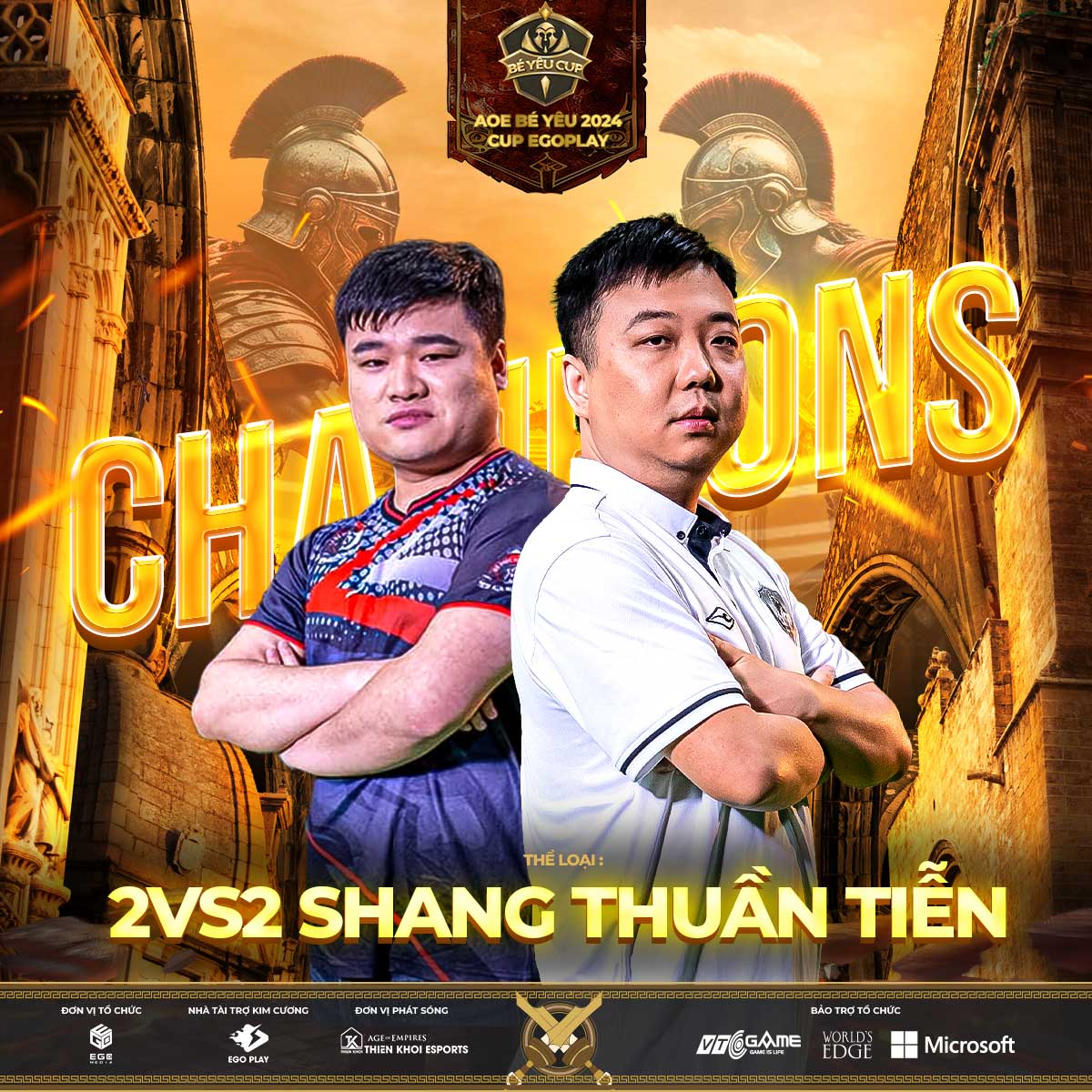 Shenlong - Sơ Luyến vô địch 2vs2 Shang giải AoE Bé Yêu 2024 - Cup EGOPLAY