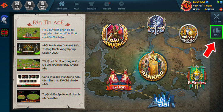 c&aacute;ch mở bảng xếp hạng egoplay