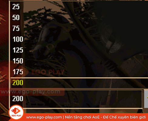 thiết lập population aoe