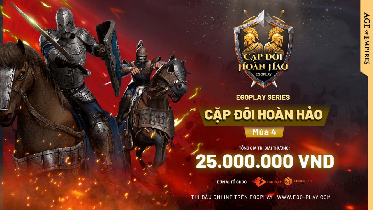 EGOPLAY SERIES 2025: AoE Cặp Đôi Hoàn Hảo mùa 4 mở đăng ký, cho phép 