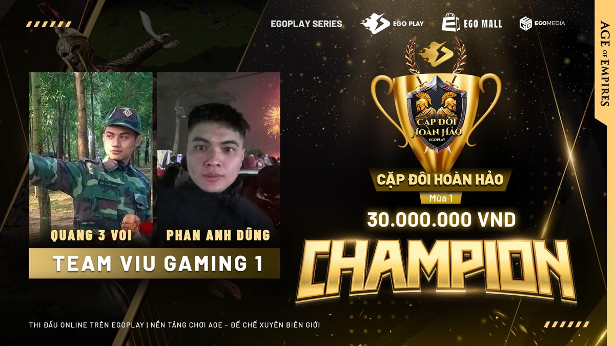 champions viu gamingaoe cap doi hoan hao