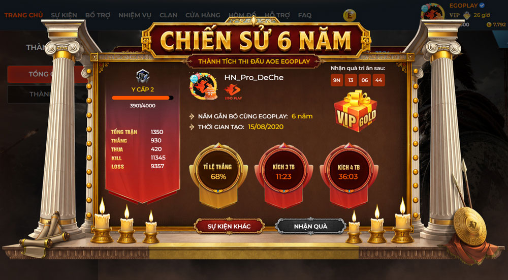 chiến sử 6 năm aoe egoplay