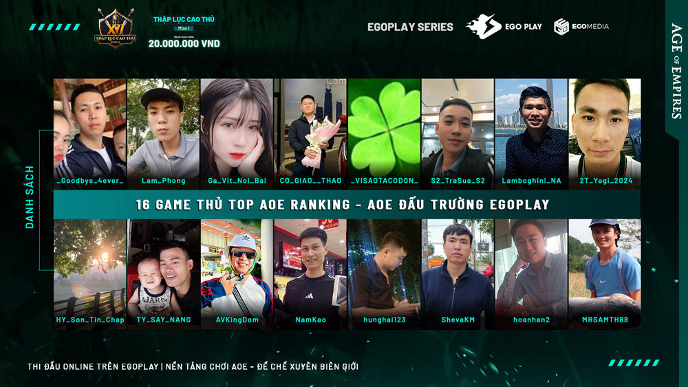 top 16 thập lục cao thủ aoe