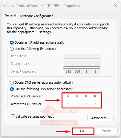 Đổi Dns windows