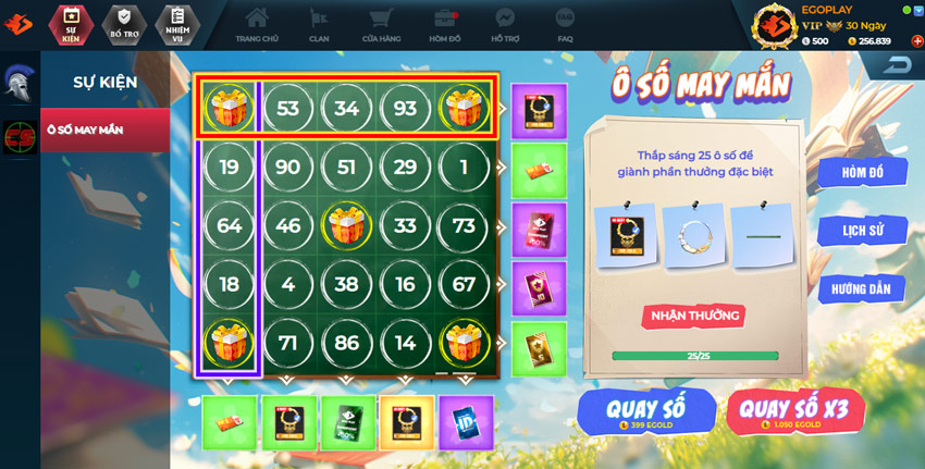 hướng dẫn chơi ô số may mắn