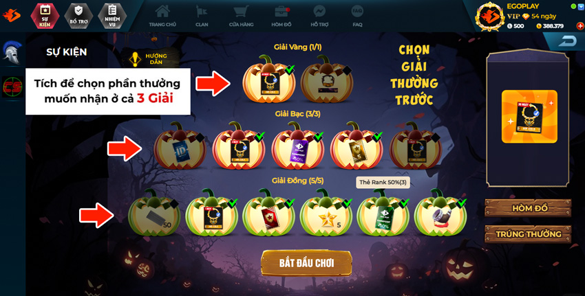 hướng dẫn sự kiện rút thăm may mắn