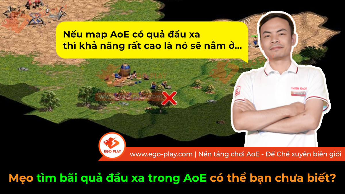 Mẹo tìm bãi quả đầu xa trong aoe