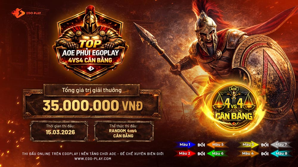 giải đấu Top AoE Phủi EGOPLAY 4vs4 Cân Bằng