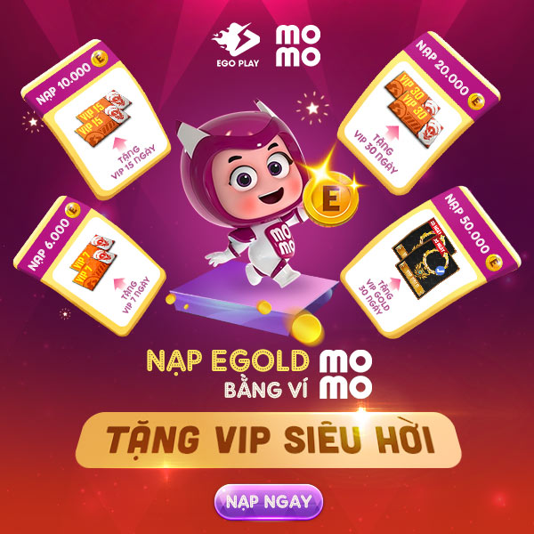 nạp ego bằng momo