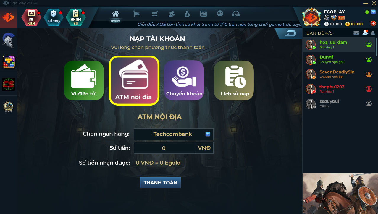 nap vip