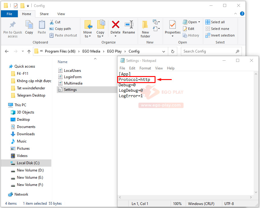 Đổi http sang https