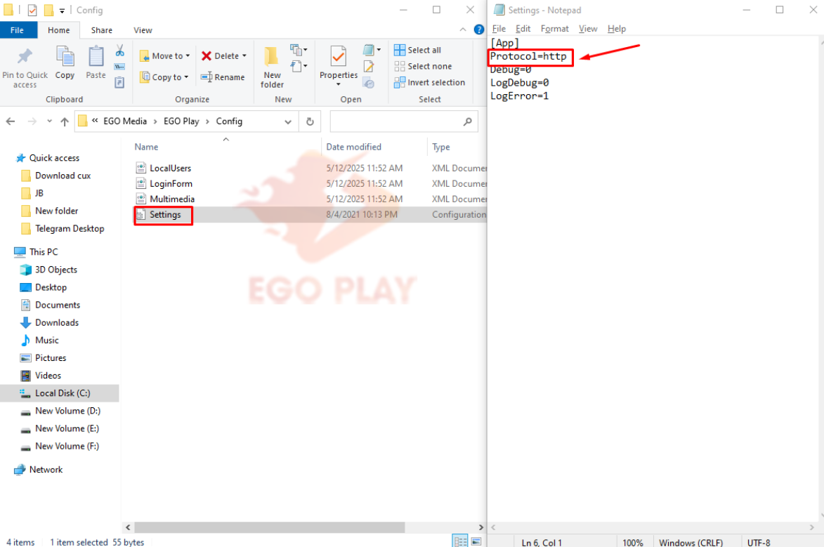 Đổi http sang https