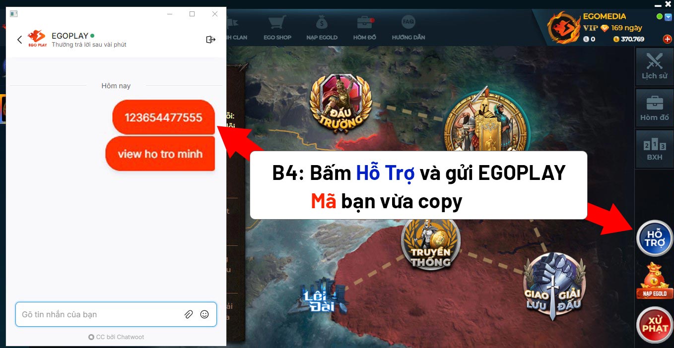 nút hỗ trợ egoplay