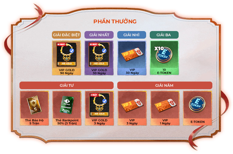 phần thưởng v&ograve;ng quay sinh nhật egoplay