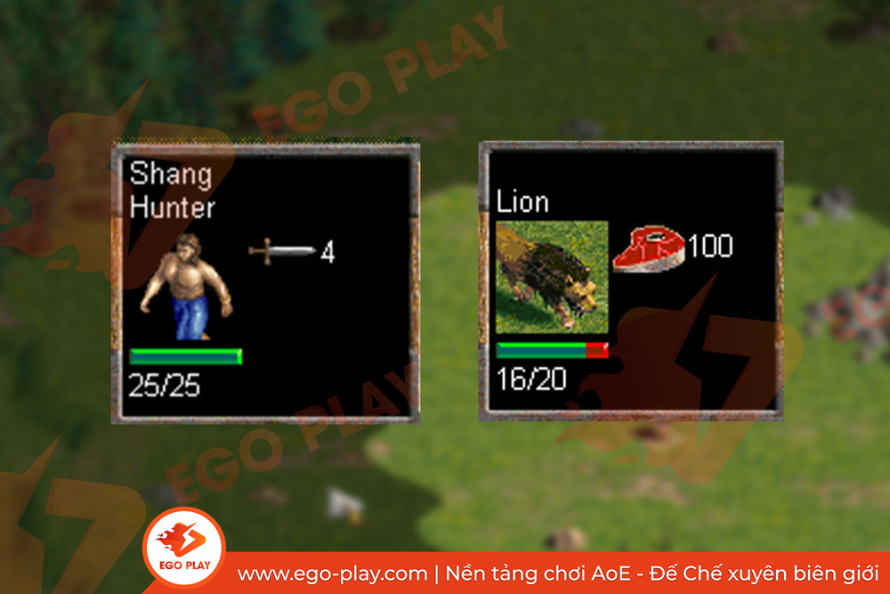 Nông dân vs Sư Tử: Kỹ năng sinh tồn trong AoE!