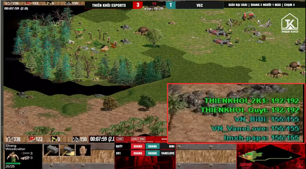 aoe shang 2 người 1 màu