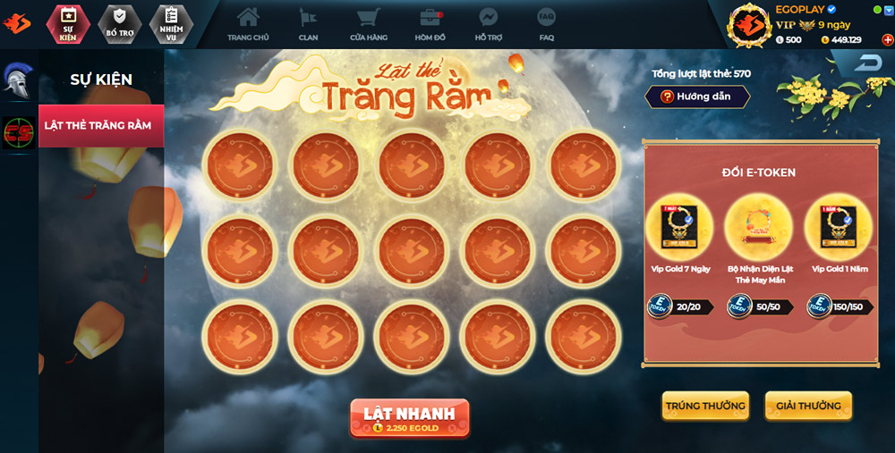 lật thẻ may mắn