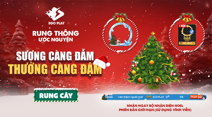 rung cây thông sự kiện noel 2025