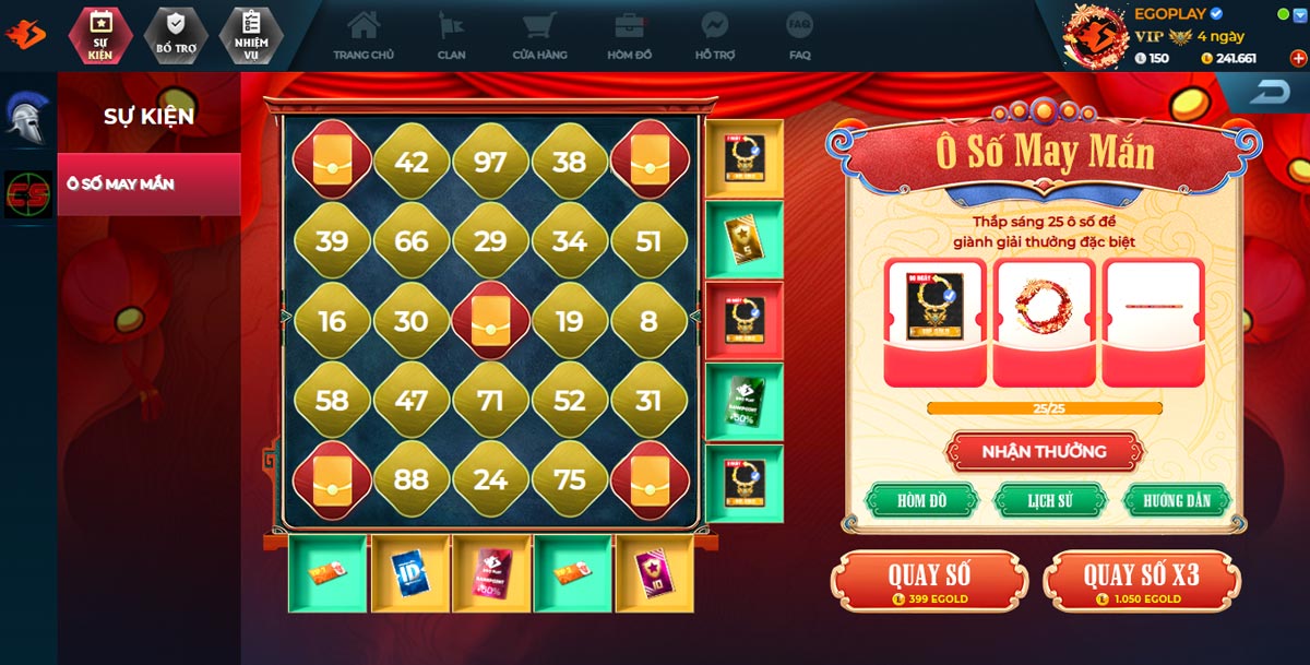 sự kiện tết 2026 ô số may mắn 