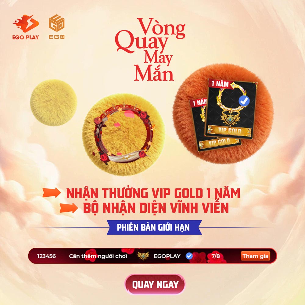 sự kiện v&ograve;ng quay may mắn
