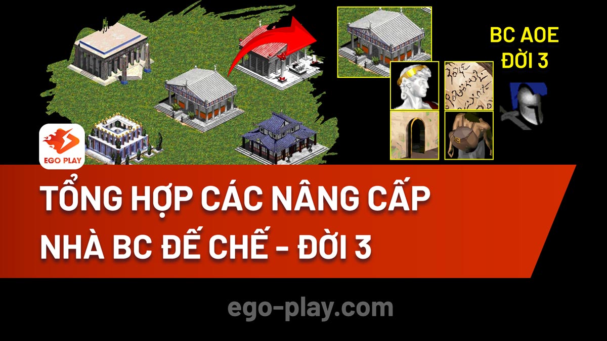 Tổng hợp các nâng cấp trong Nhà BC Đế Chế - Đời 3