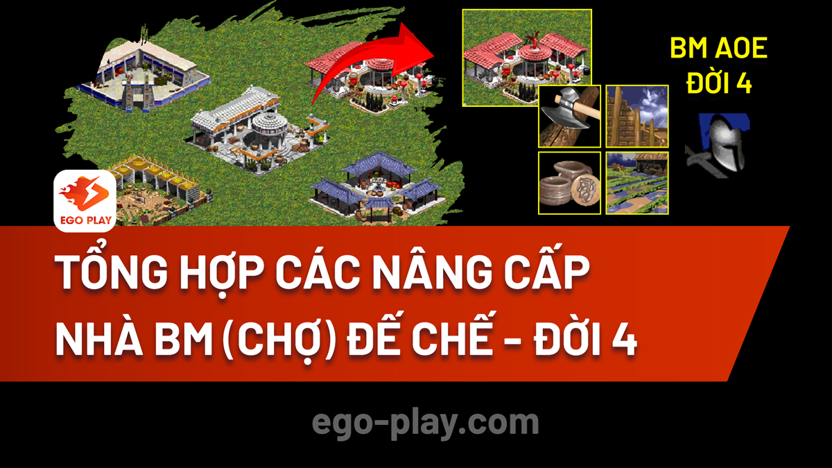 Tổng hợp các nâng cấp trong Nhà BM (Chợ) Đế Chế - Đời 4
