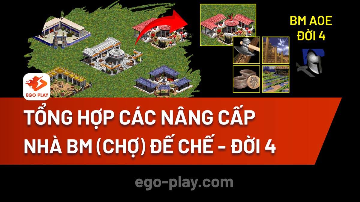 Tổng hợp các nâng cấp trong Nhà BM (Chợ) Đế Chế - Đời 3