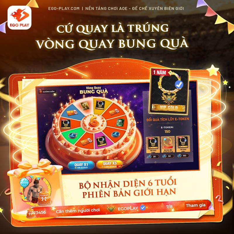 v&ograve;ng quay bung qu&agrave; egoplay