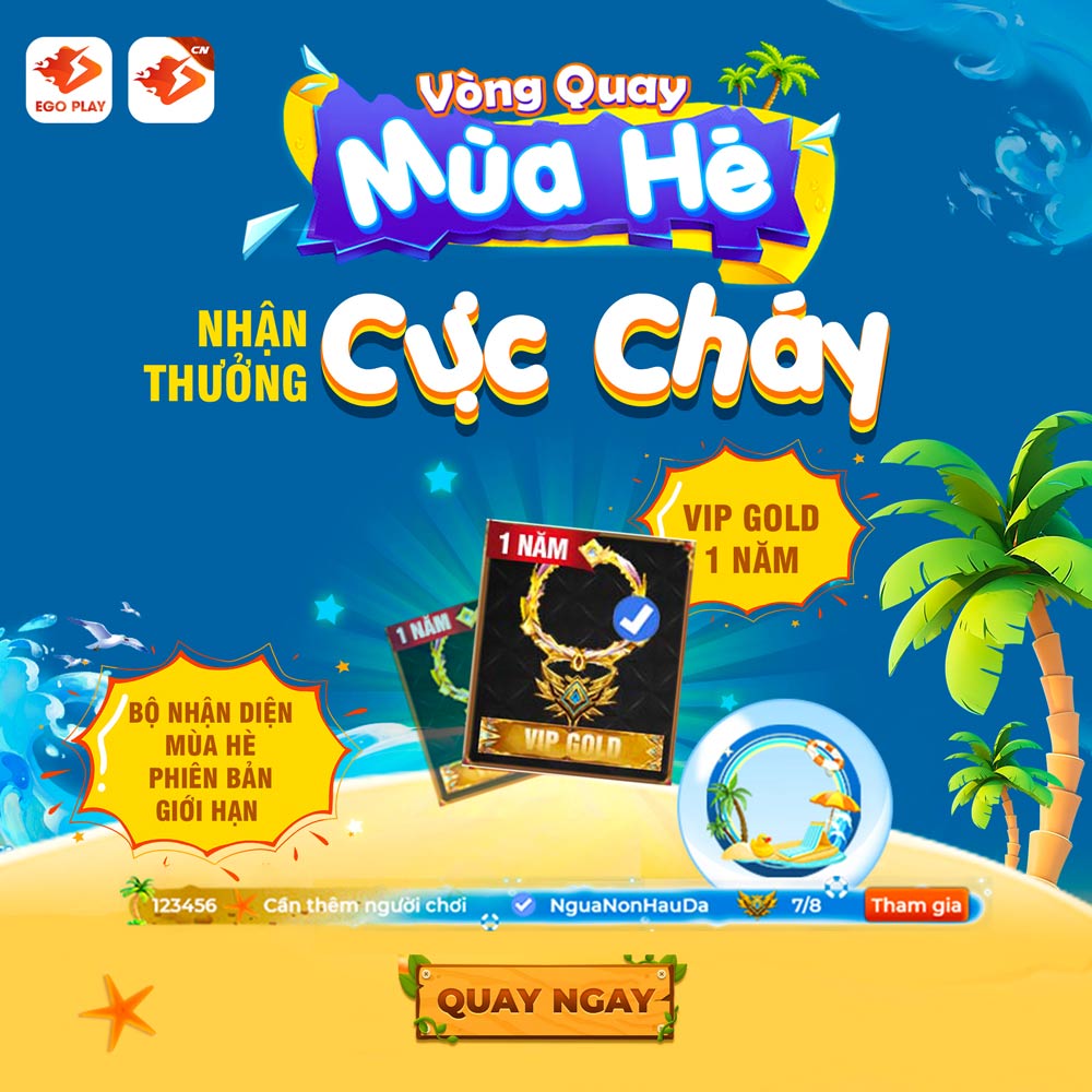 vòng quay mùa hè vòng quay may mắn egoplay