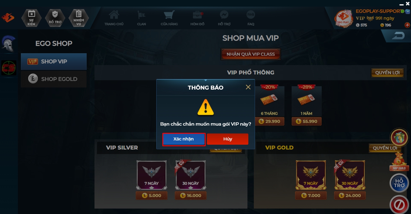 xac nhan mua vip egoplay