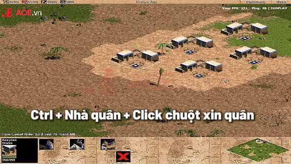 xóc quân aoe bằng ctrl